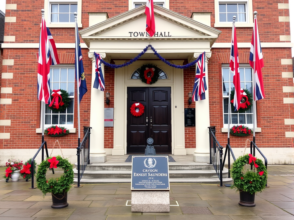 Honoring local hero Ernest Saunders at Croydon Town Hall